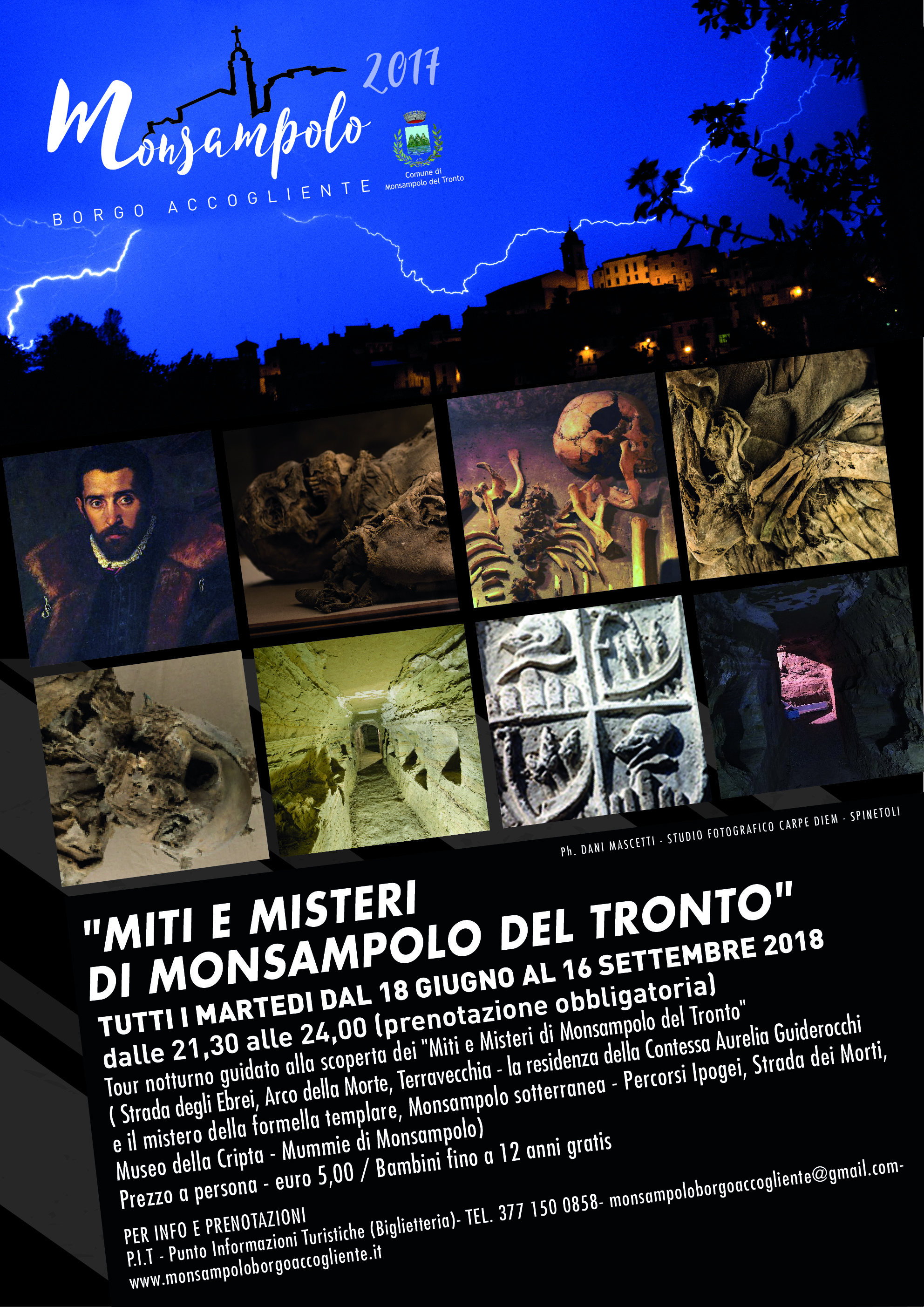 Locandina Tour Miti e Misteri 2018