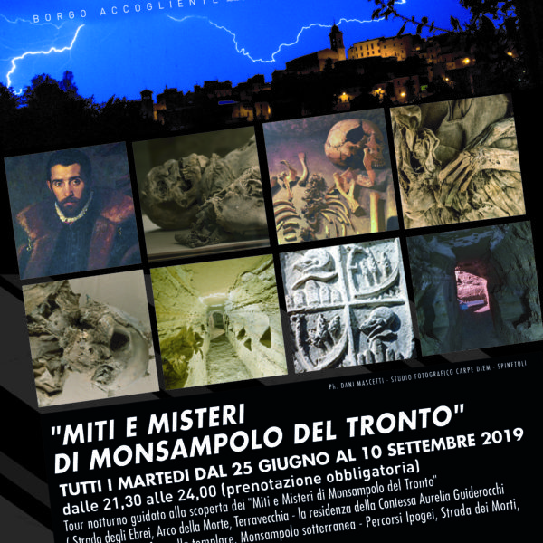 Tour notturno “Miti e Misteri di Monsampolo del Tronto” – estate 2019