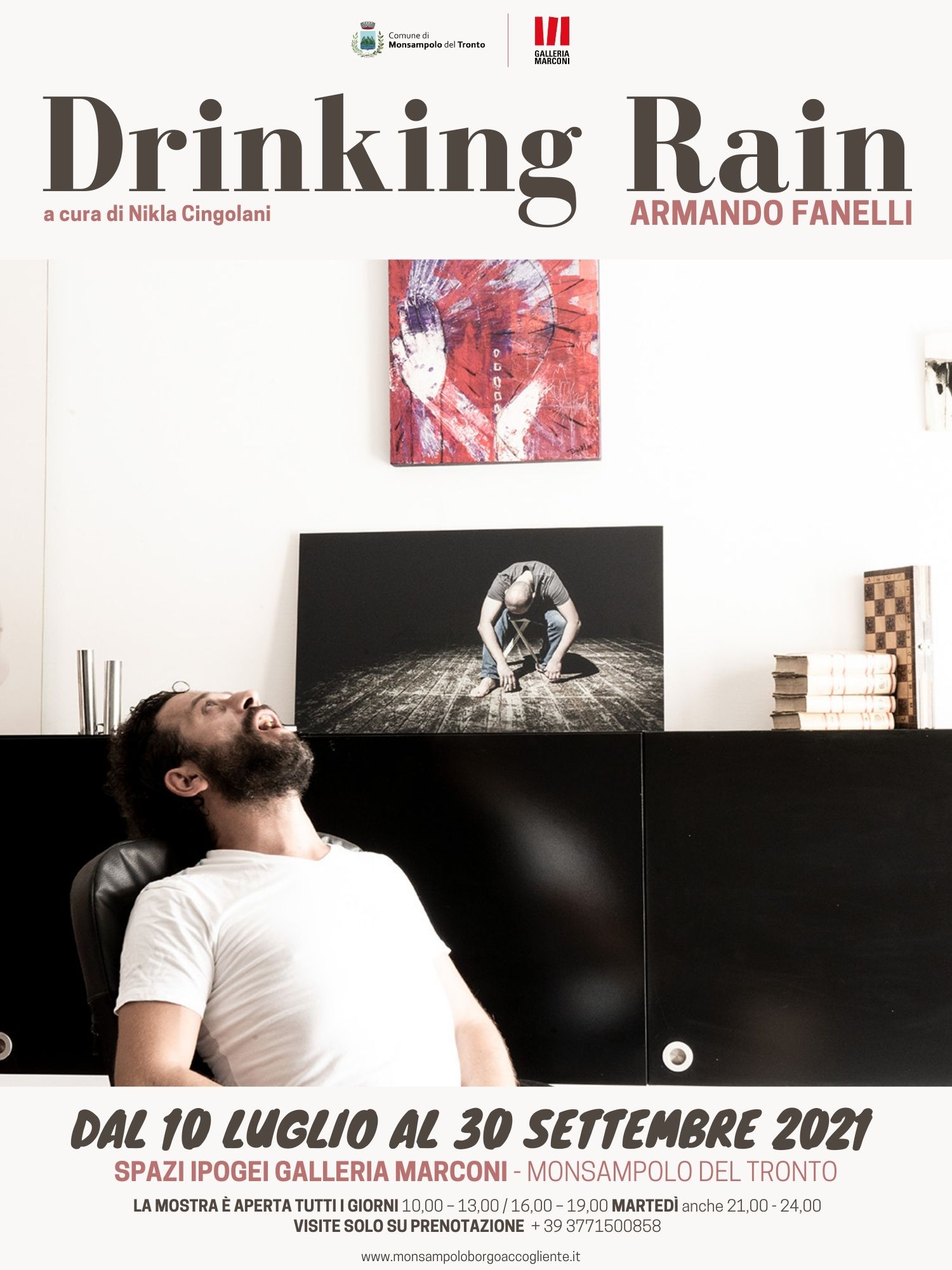 Mostra Drinking Rain Armand Fanelli